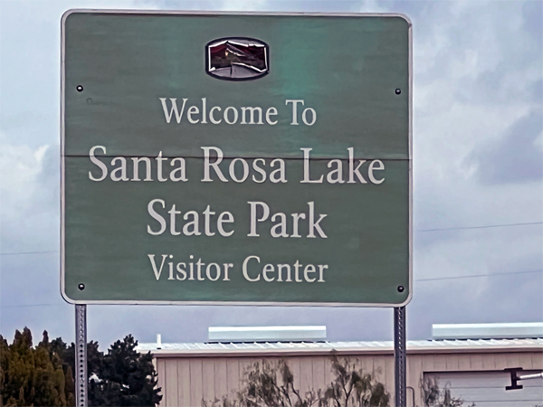 welcome to Santa Rosa Lake State Park sign