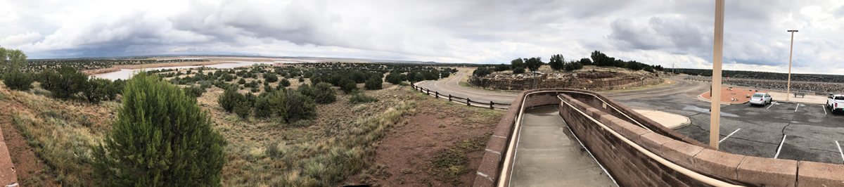 View leaving the viewing platform