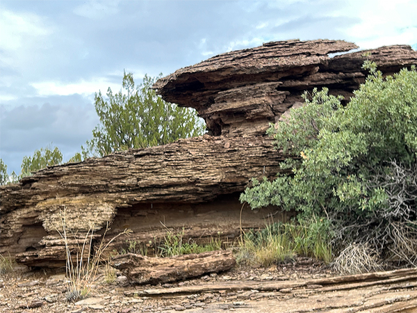 uniquely shaped giant rock