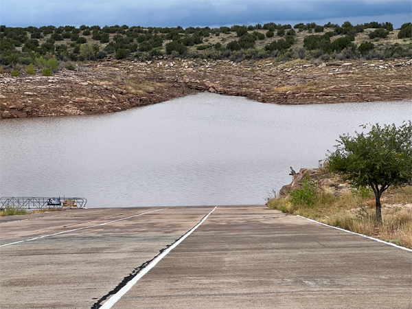 The road ends in Water