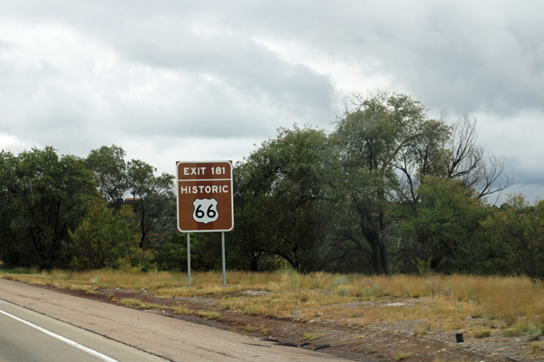 Historic Route 66 sign