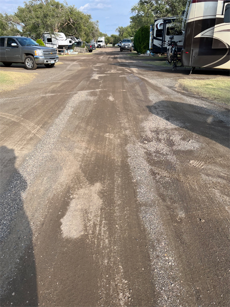 nice road in the campground