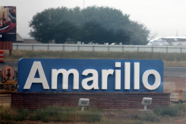 Amarillo sign