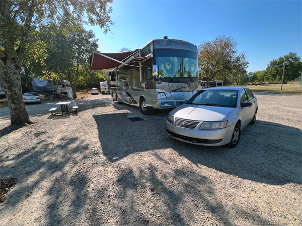 The RV and toad of the two RV gypsies