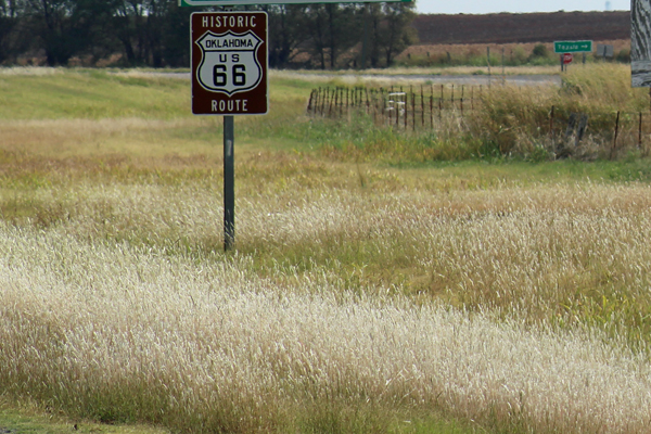 Historic Route Oklahoma sign