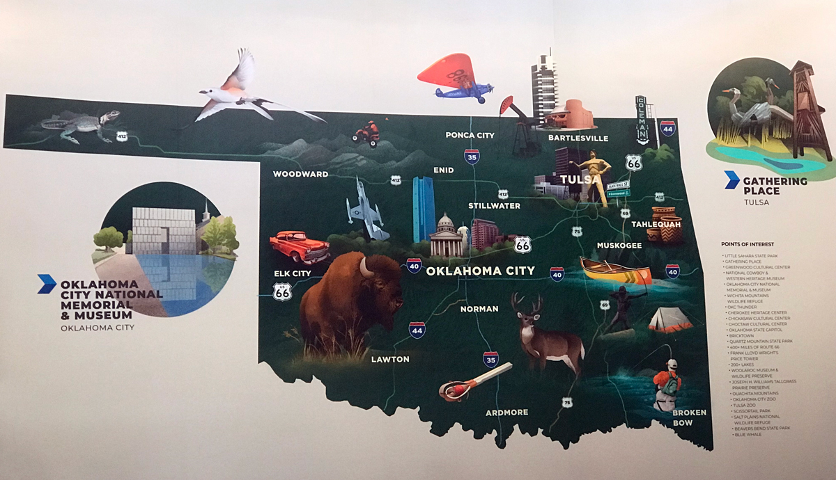 cities of interest in Okilahoma map