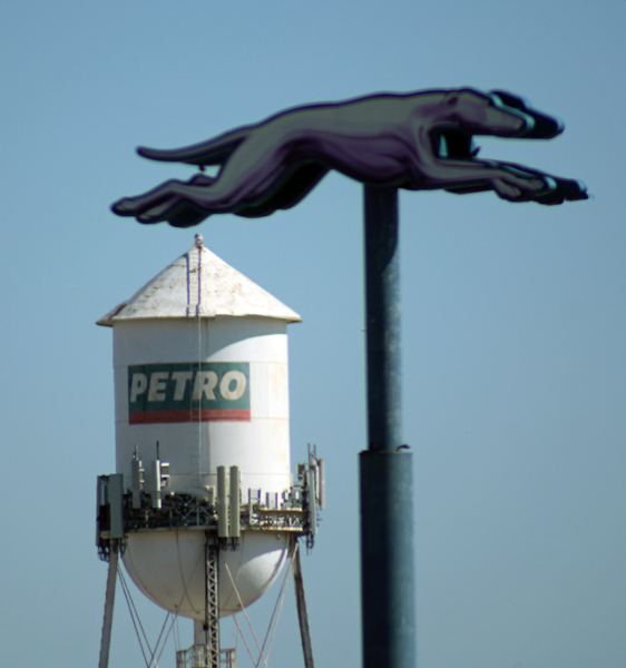 Petro water tower and couger