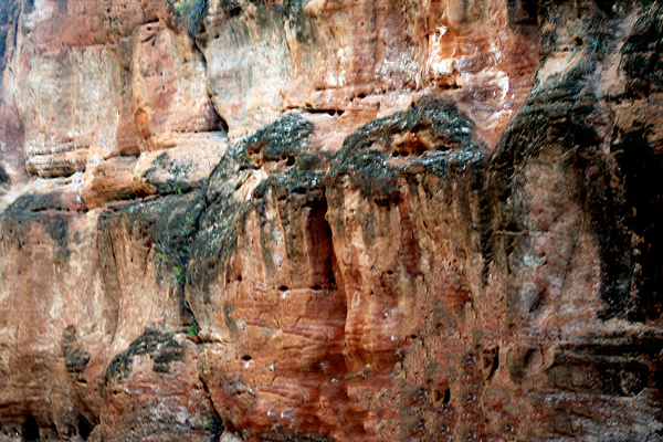 Stunning rouge canyon walls of red rock