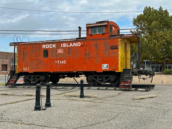 restored, red caboose