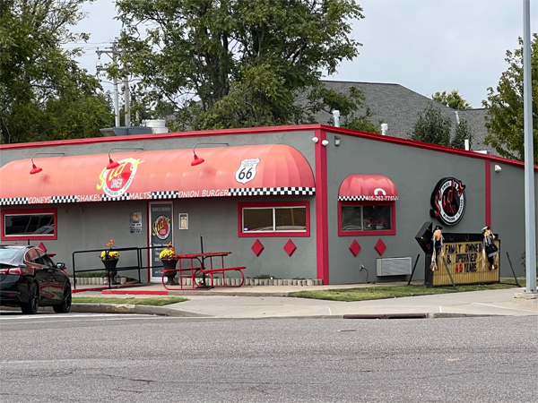 Route 66 burger joint