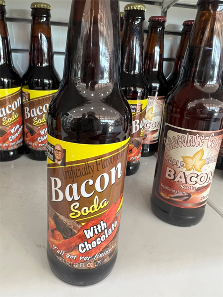 Bacon soda with chocolate