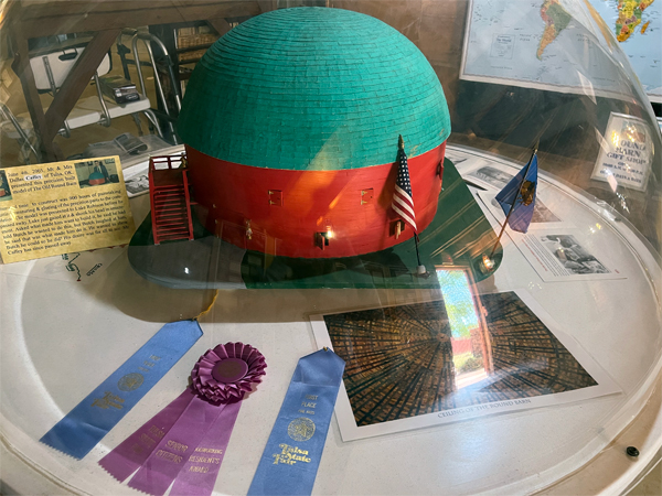 small model of the Round Barn