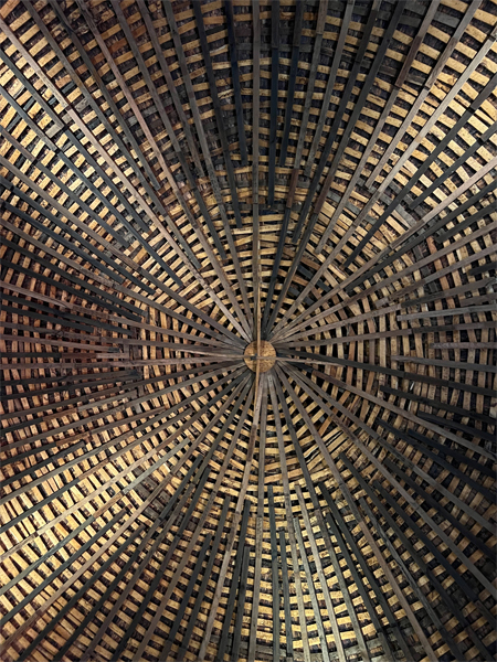 ceiling in the Round Barn