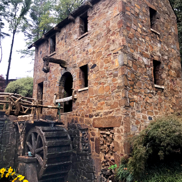 outside Grist Mill and water wheel