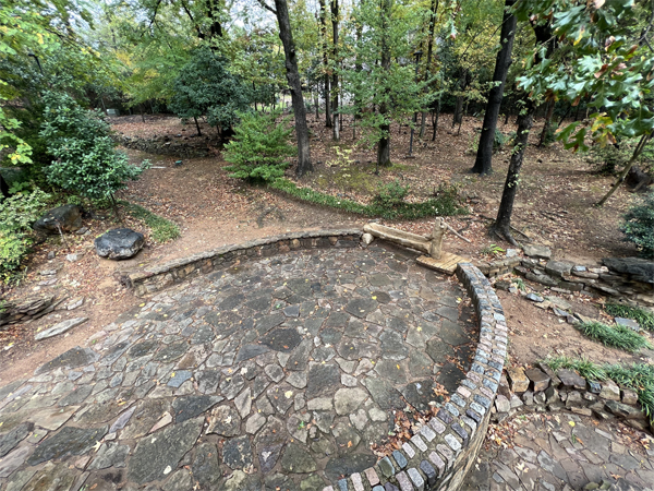 view from the grist mill upper window