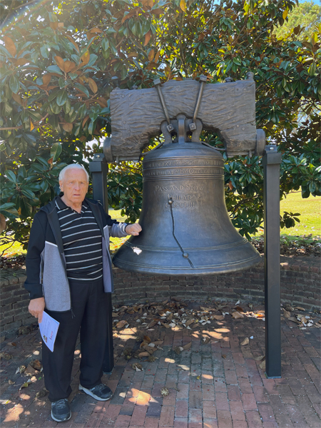 Liberty Bell Replica and Lee Duquette