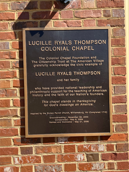 Lucille Ryals Thompson Colonial Chapel