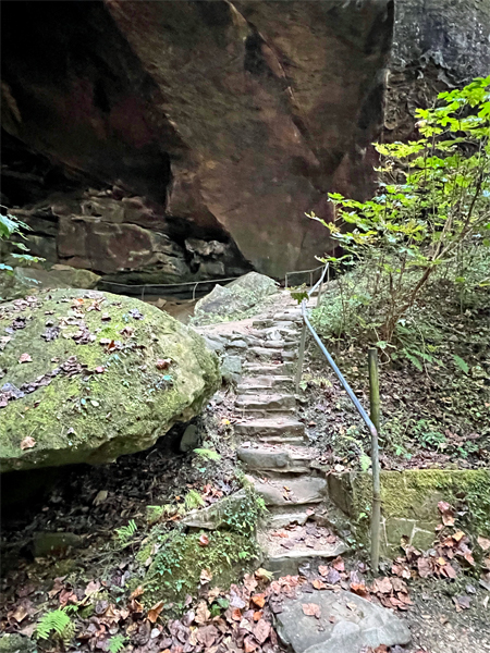 stone steps upwards
