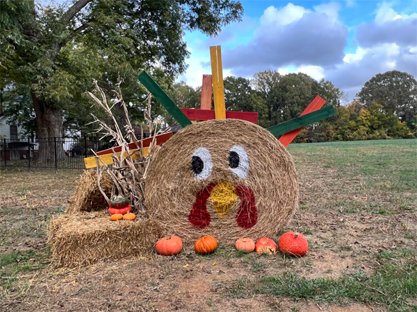 Halloween Hay Bale