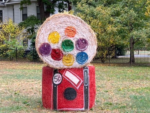 Halloween Hay Bale