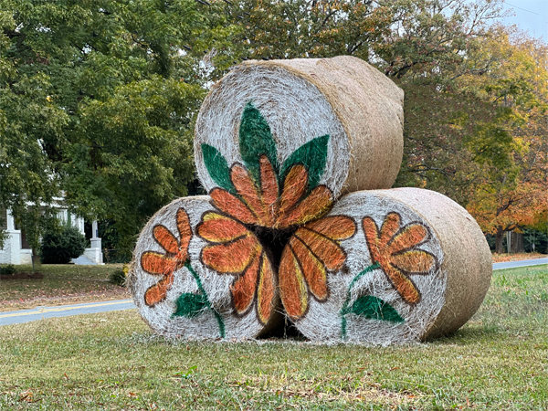 Halloween Hay Bale