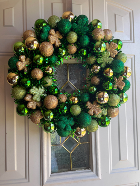 shamrock wreath