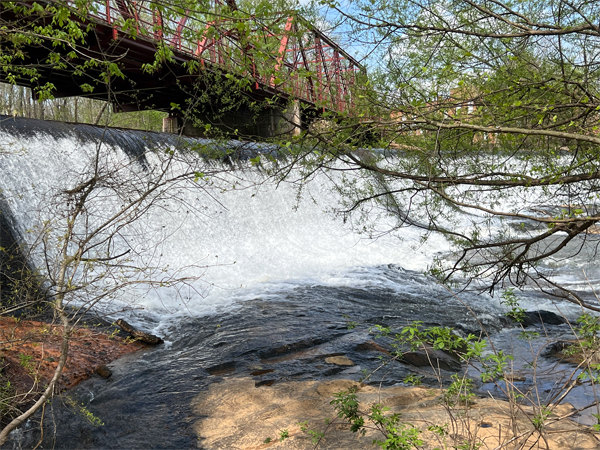 waterfall at Glendale Shoals