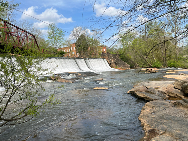 waterfall at Glendale Shoals