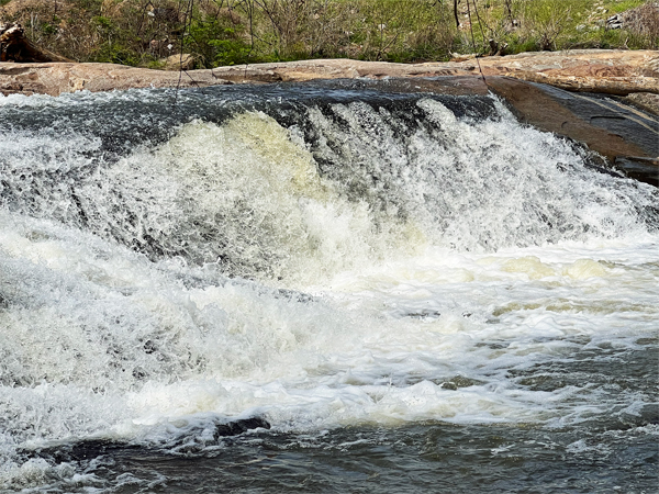 small falls at Glendale Shoals