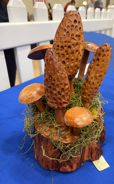 mushroom woodcarving