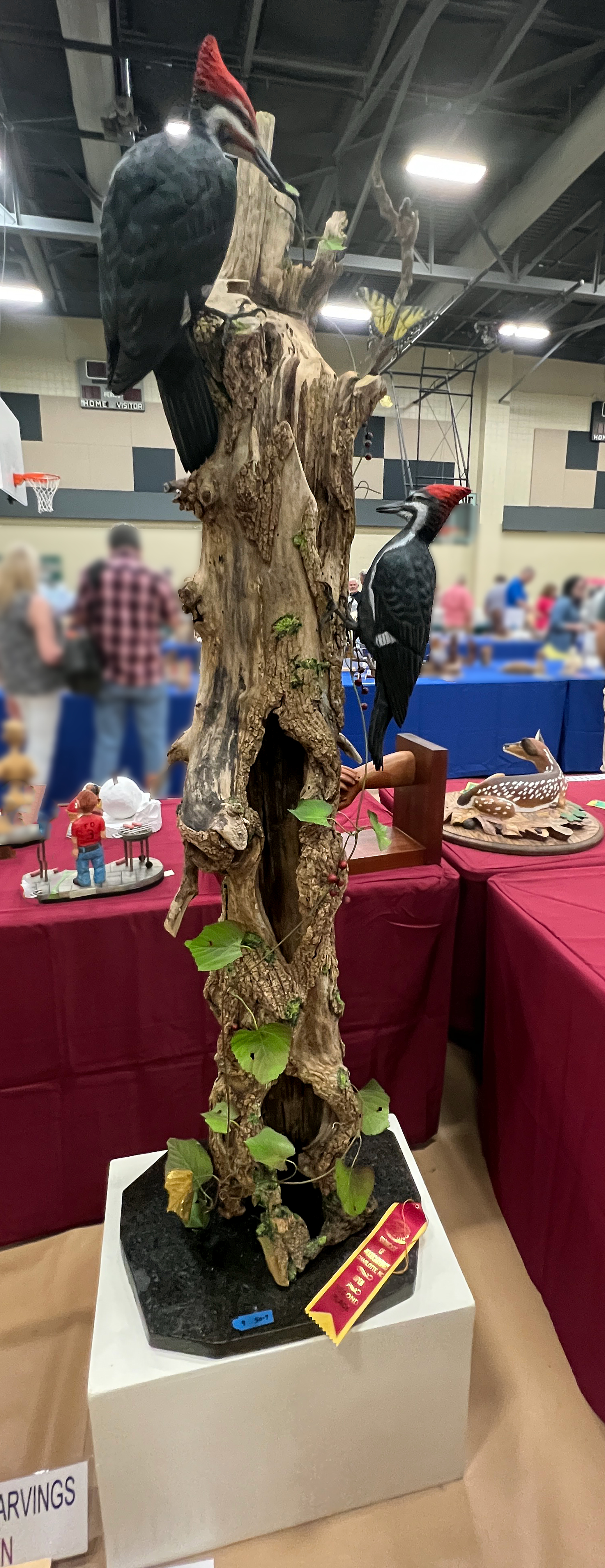 woodpeckers on a tree