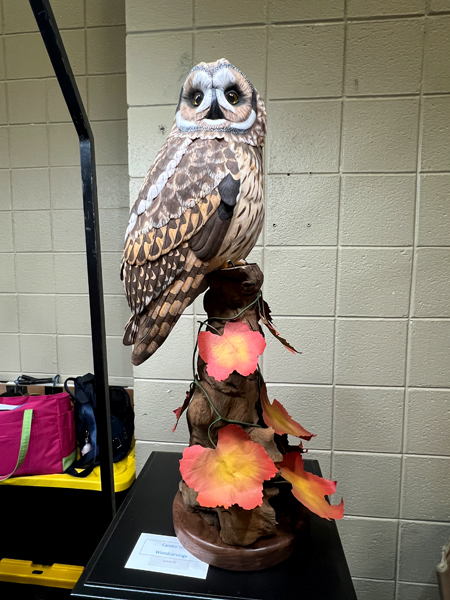 owl woodcarving by Rander Conner