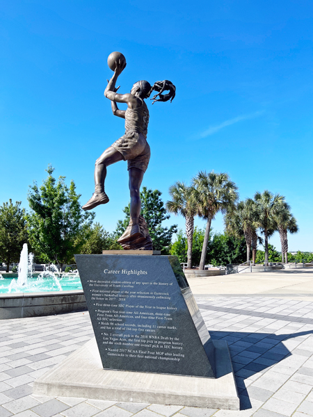 A'ja Wilson statue