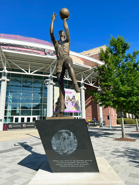 A'ja Wilson statue