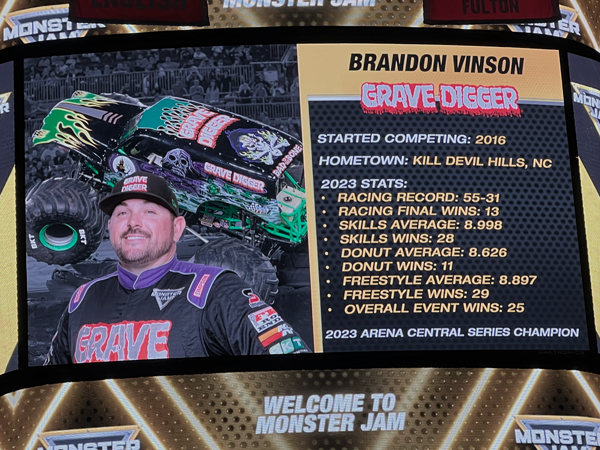 Brandon Vinson Grave Digger information