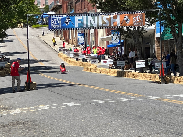 a local Pinewood Derby Race - car 13