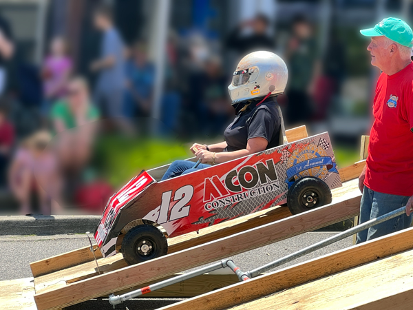 a local Pinewood Derby Race - car 12