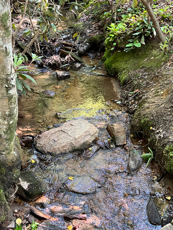 stream of water flowin