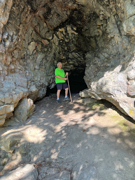 Lee Duquette in Tory's Den Cave