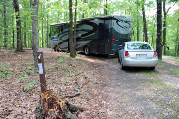 RV and toad of the two RV Gypsies