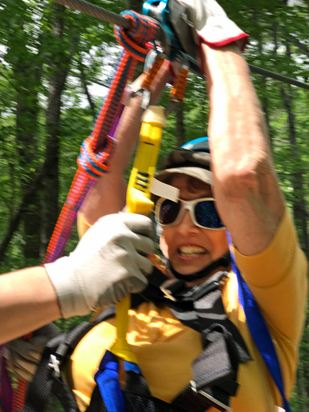 Karen Duquette coming in for a landing