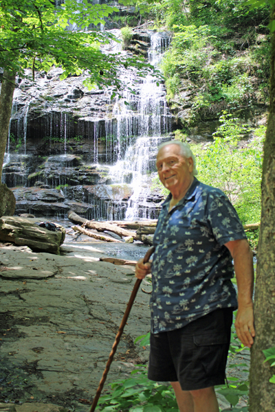 Lee Duquette at Station Cove Falls