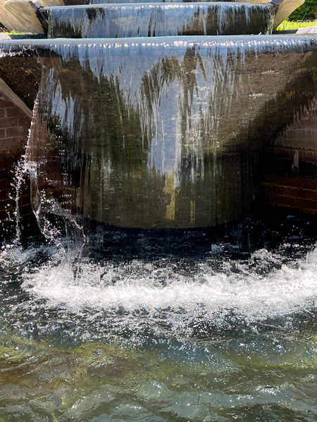 fountain at Glencarin Garden