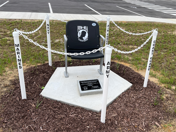 POW Memorial and empty chair