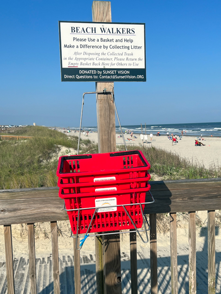 baskets for trash pickup