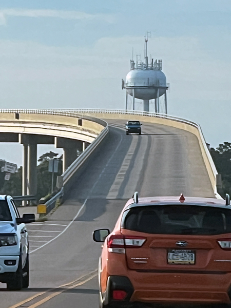 back side of the water tower