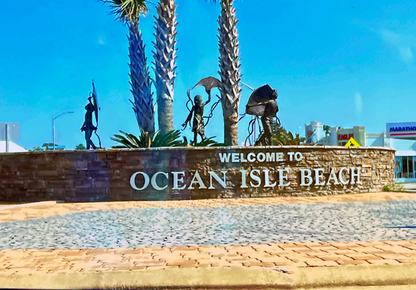 welcome to Ocean Isle Beach sign