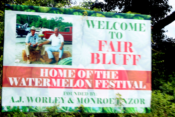 Watermelon festival sign