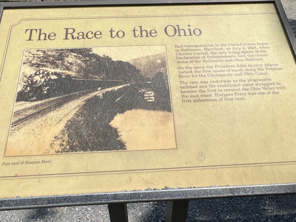 sign about The Race to the Ohio