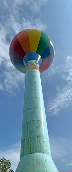 Wytheville hot air balloon water tower